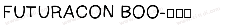FUTURACON BOO字体转换